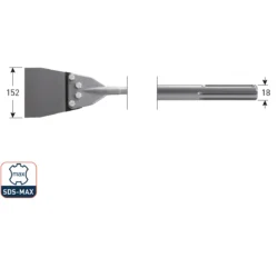 Replacement Set for SDS-Max Scraper Chisel, 152 × 180 mm, 20-Piece
