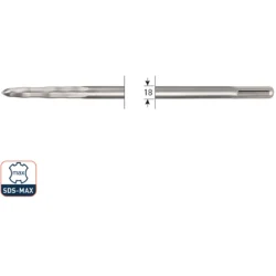 SDS-Max Pointed Chisel – V-Breaker, 400 mm