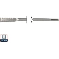 SDS-Max Flat Chisel, V-Breaker, 25 × 400 mm
